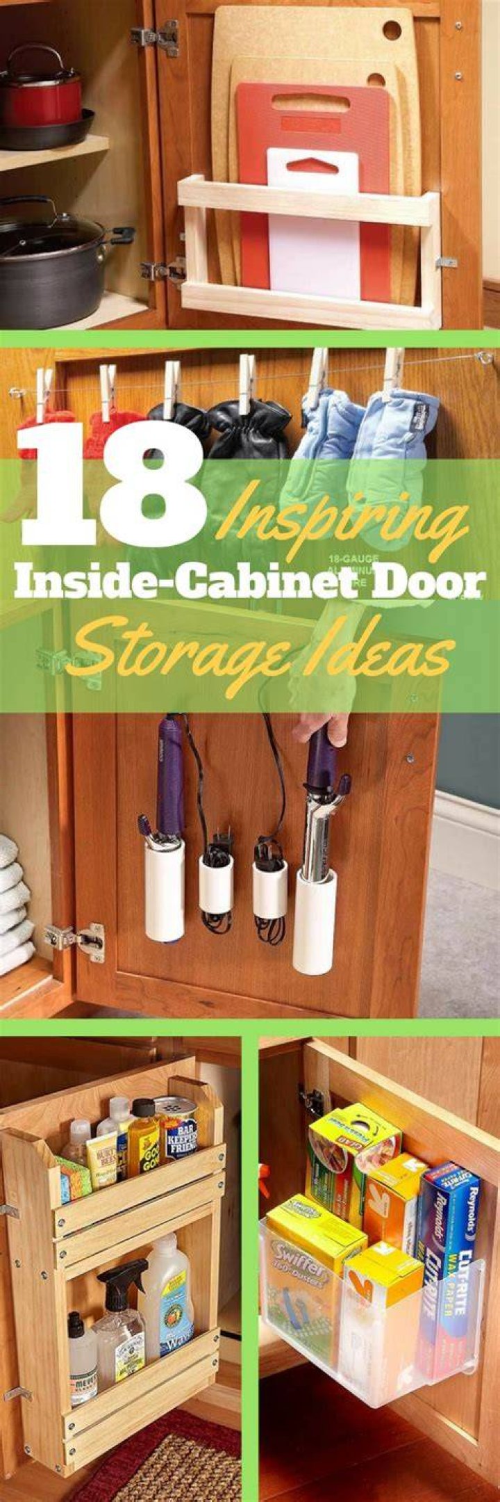 18 Inspiring Inside-Cabinet Door Storage Ideas