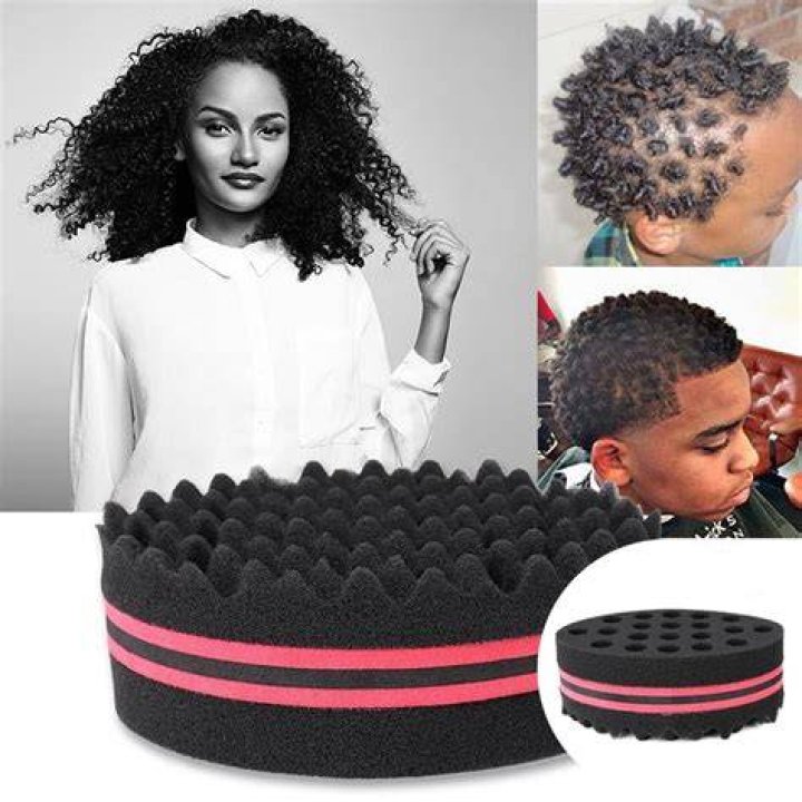 1pc Double Sides Magic Hair Twist Sponge Curl Brush for Natural,afro