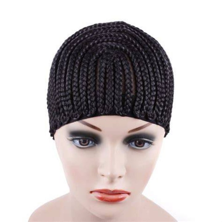 52 66Cm Super Ealstic Cornrow Cap Black Large Crochet Wig Cap Easy Sew