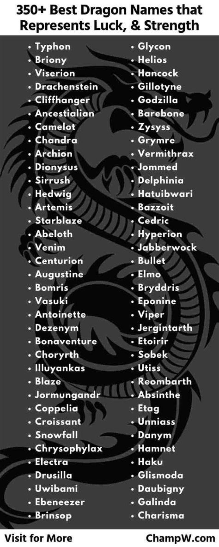 550+ Best Dragon Names That Represents Luck, Power & Strength