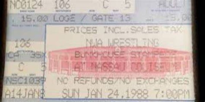 7PM STAMPEDE TICKET STUB