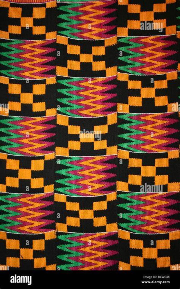 Africa SpiraLock Kente Cloth with Krobo Beads from Ghana / wrap your