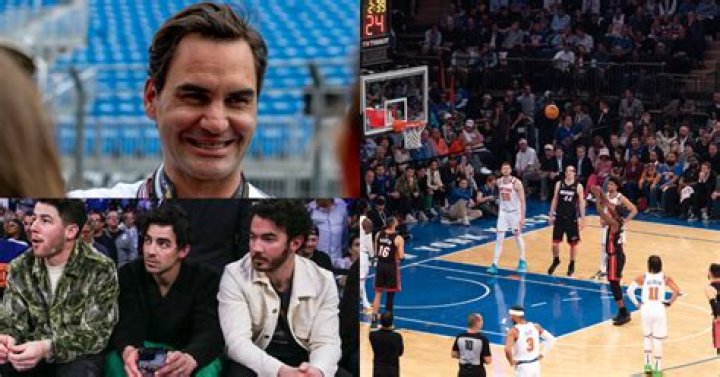 After Posing With Tennis Legend Roger Federer at Miami GP, $150,000,000 Rich
Jonas Brothers Let Loose at Intense NBA Playoffs Match-Up