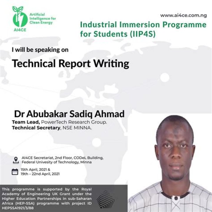 Ahmad ABUBAKAR SADIQ B.Eng, M.Eng, MNSE, MNIEEE, C. Reg. (Nig