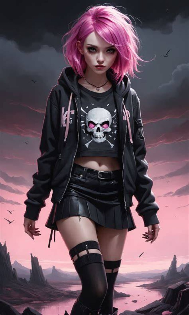 AI Generated Goth Girl by Robster2014 on DeviantArt