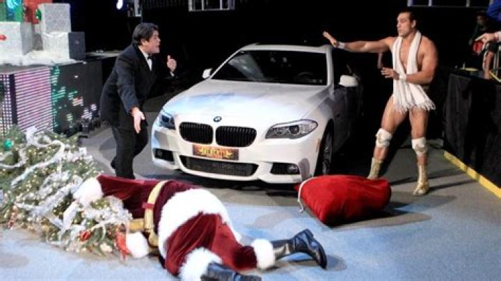 Alberto Del Rio runs over Santa Cropped