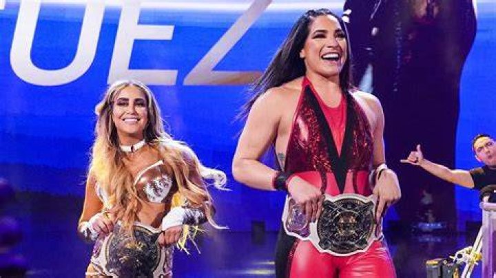 Aliyah as WWE Women's Tag Team Champion.
