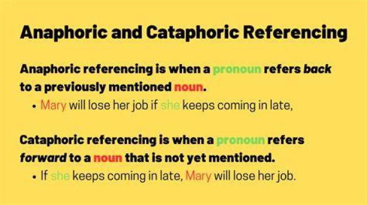 Anaphoric references Platzi