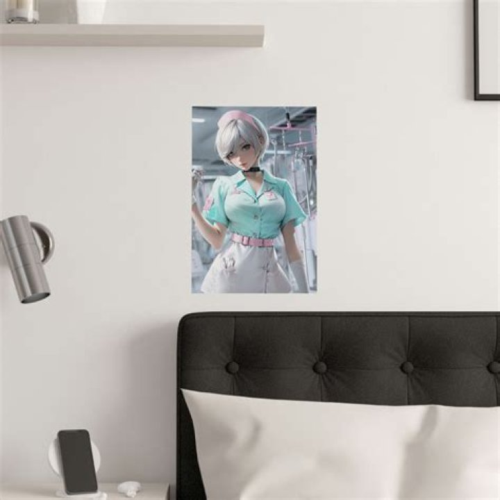 Anime Girl Poster Hot Anime Girl Print Otaku Poster Waifu Etsy