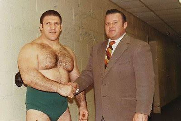 Arnold Skaaland with Bruno Sammartino and Bob Backlund.