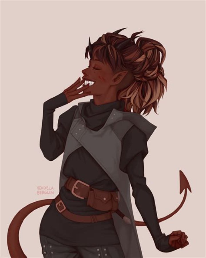 [ART] Commissioned my baby feral tiefling Esh! r/DnD