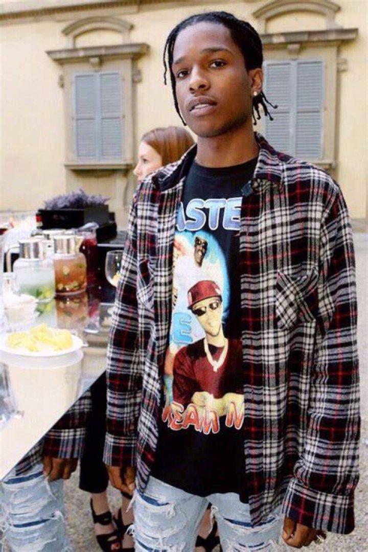 Asap Rocky Flannel Rocky Asap Braids Ap Without Hair Rihanna Auntie