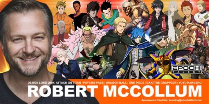 Baki Hanma as Robert McCollum in Voice Actors Hall of Fame