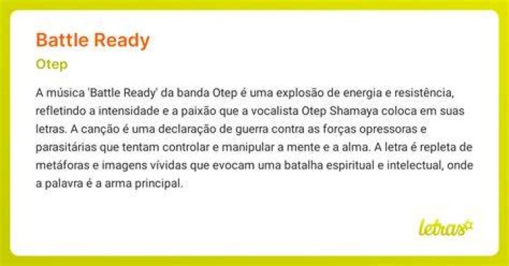 Battle Ready (Otep song) Fan Casting
