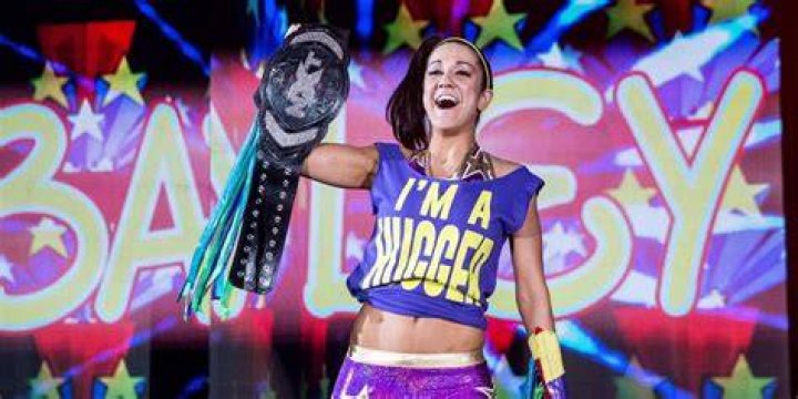 Bayley in her Hugger gimmick