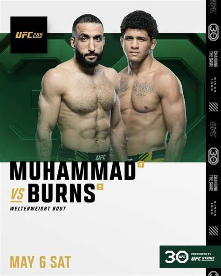 Belal Muhammad Vs. Gilbert Burns (UFC 288) (1)