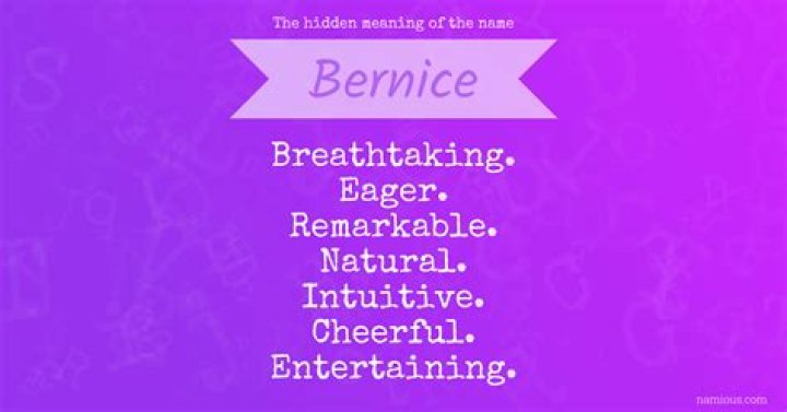 Bernice Meaning of Name