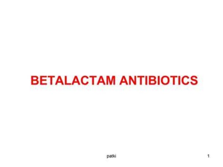 Betalactam antibiotics can standard none who initial your to