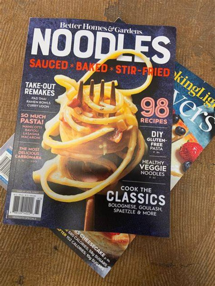 BHG Noodles Magazine Cooking Light Recipe Makeovers Magazine Etsy