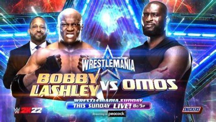 Bobby Lashley v Omos WrestleMania 38 Cropped