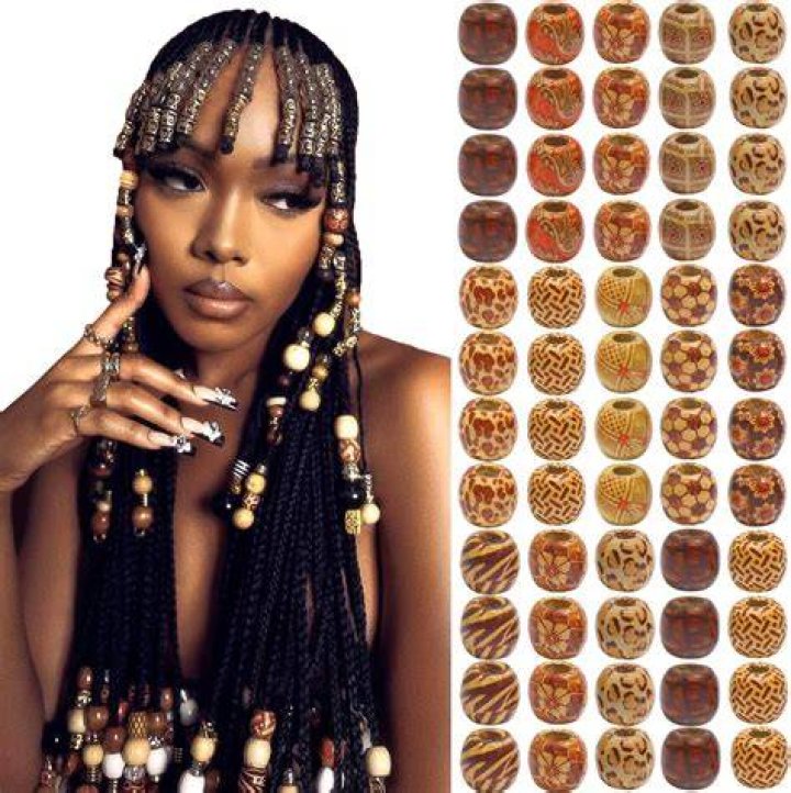 Braids and beads Hair beads, Braided hairstyles for black women