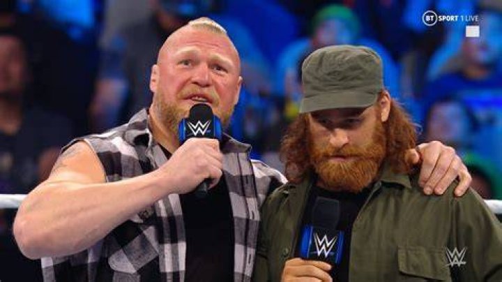 Brock Lesnar and Sami Zayn