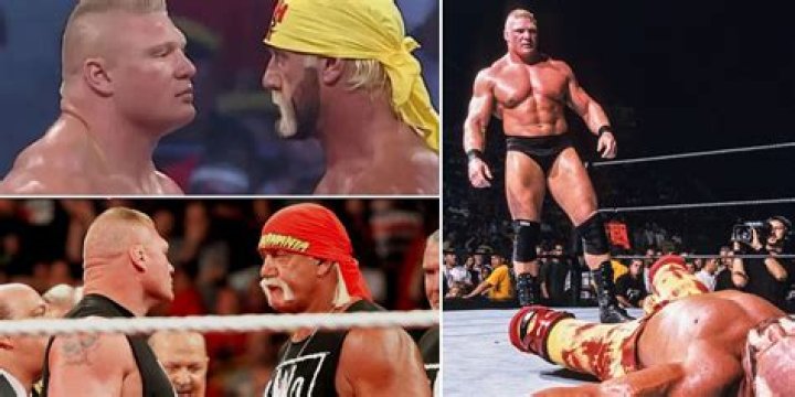 Brock lesnar bearhug Hulk Hogan