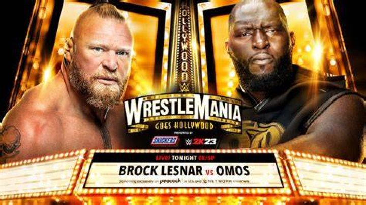 brock lesnar vs omos at wrestlemania