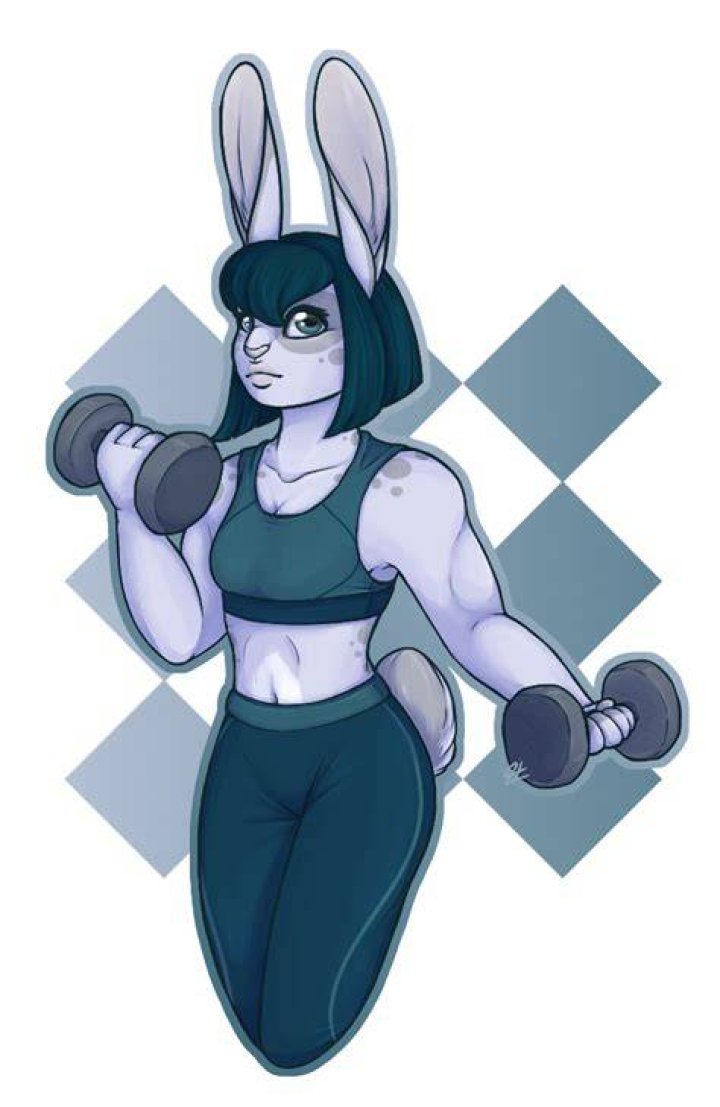 Buff Bunny by HardlyImaginary on DeviantArt