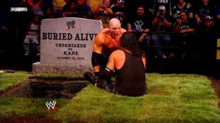 Buried Alive match, The Rock vs The Undertaker