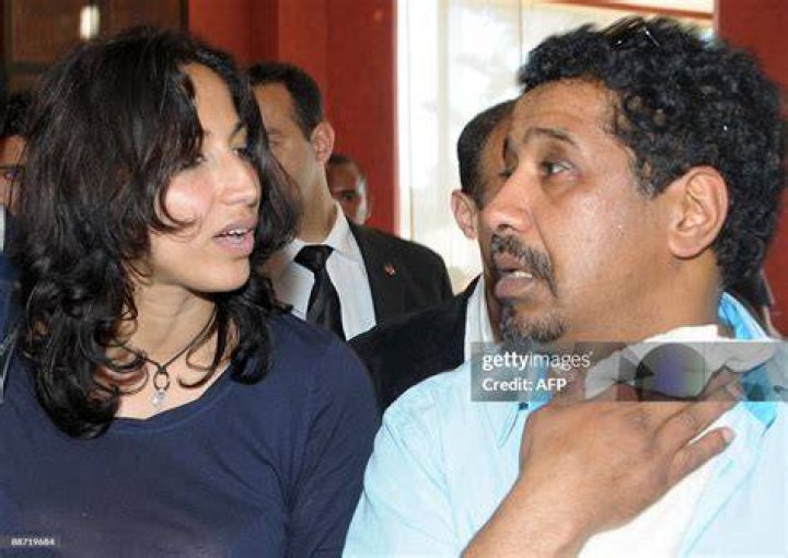 Cheb Khaled and his wife Samira Diabi in Paris,...