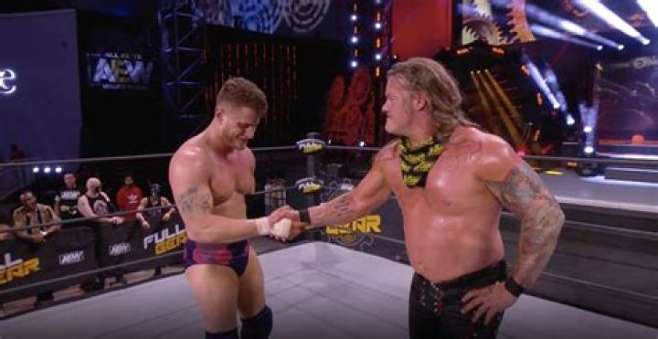 Chris Jericho and MJF celebrate together 