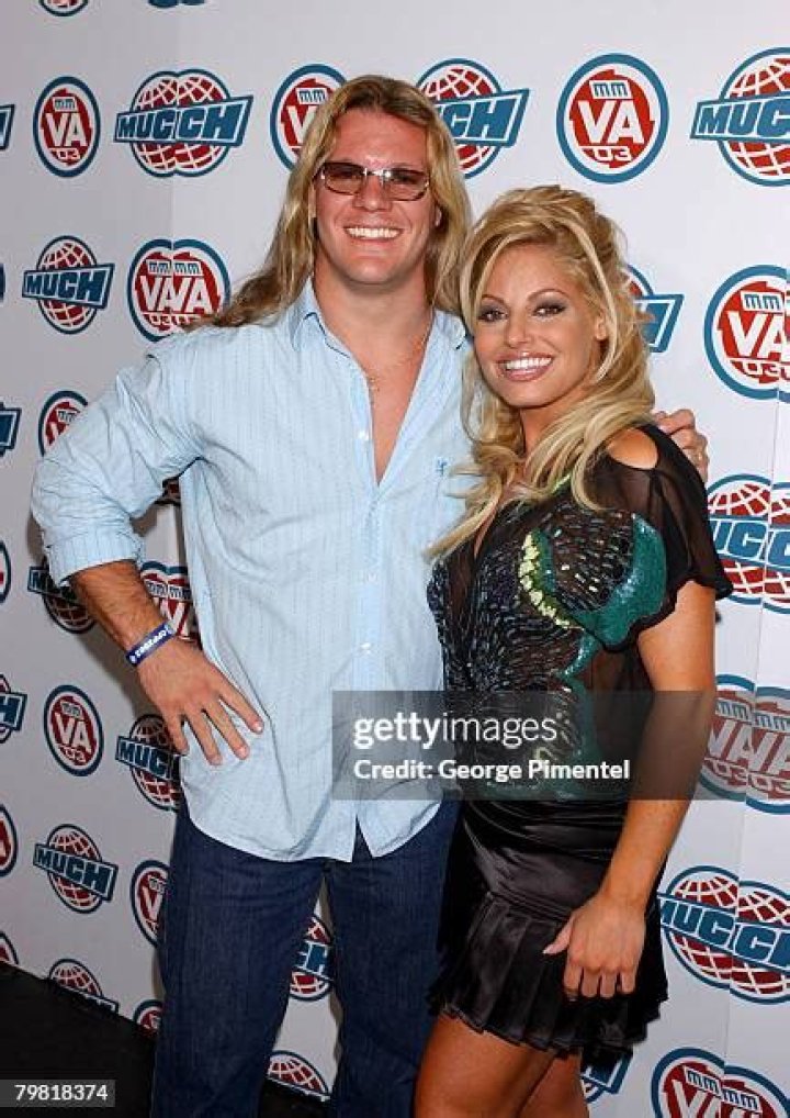 Chris Jericho and Trish Stratus together at WrestleMania XX
