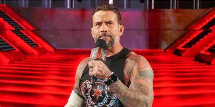 CM Punk making his entrance 