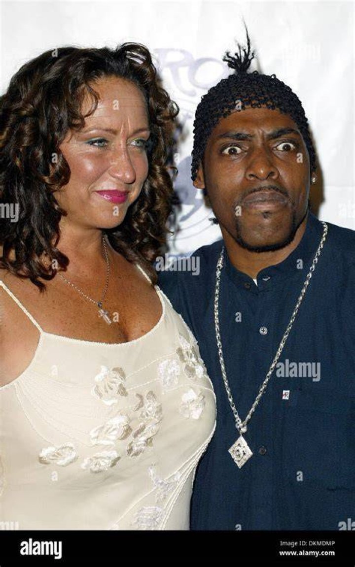 Coolio wife singer wife hills la usa beverly hires stock photography