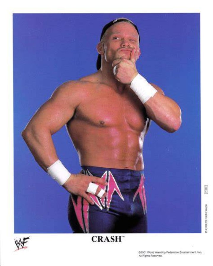 Crash Holly preparing for a hardcore match in WWE