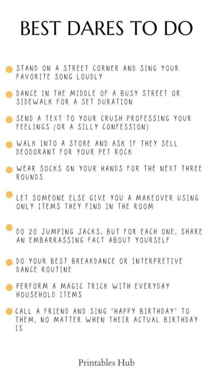 Creative Dares What Is A Good Dare Over Text?