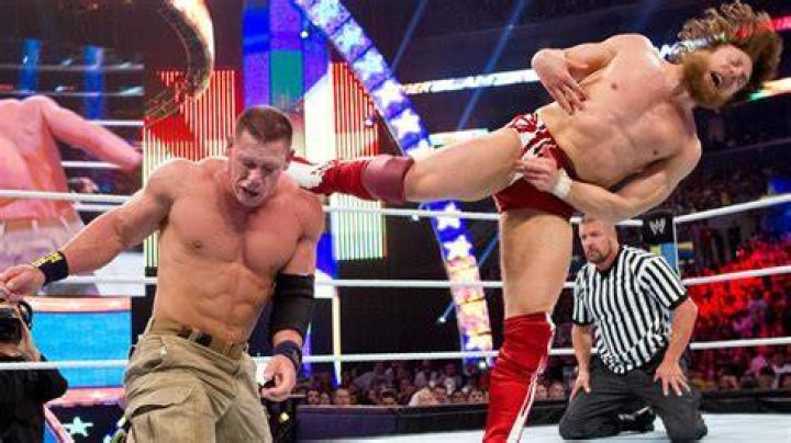 Daniel Bryan Kicks John Cena