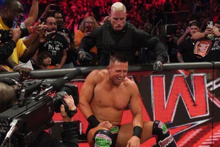 Dexter Lumis with The Miz in WWE