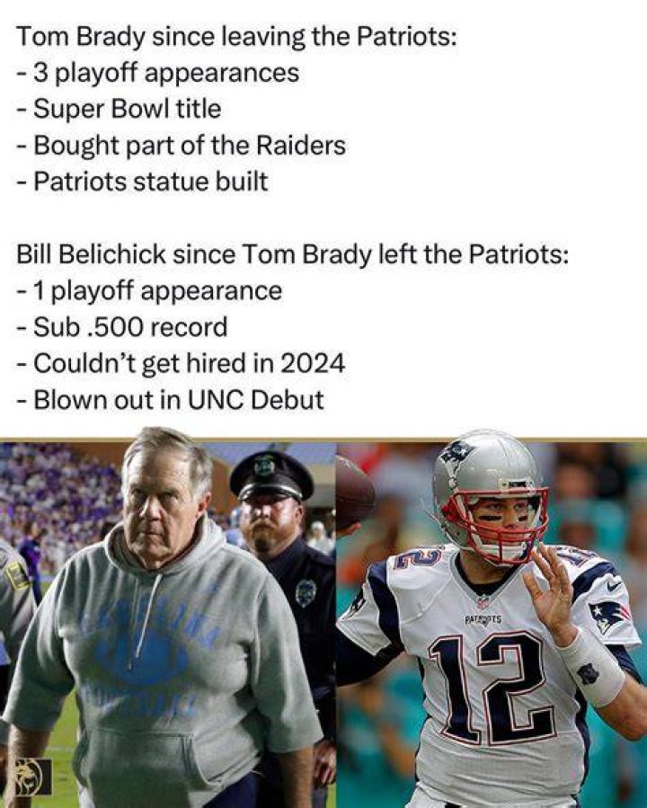 Did Tom Brady Carry Bill Belichick’s Patriots? Fox Broadcast’s Infographic
Points Towards It