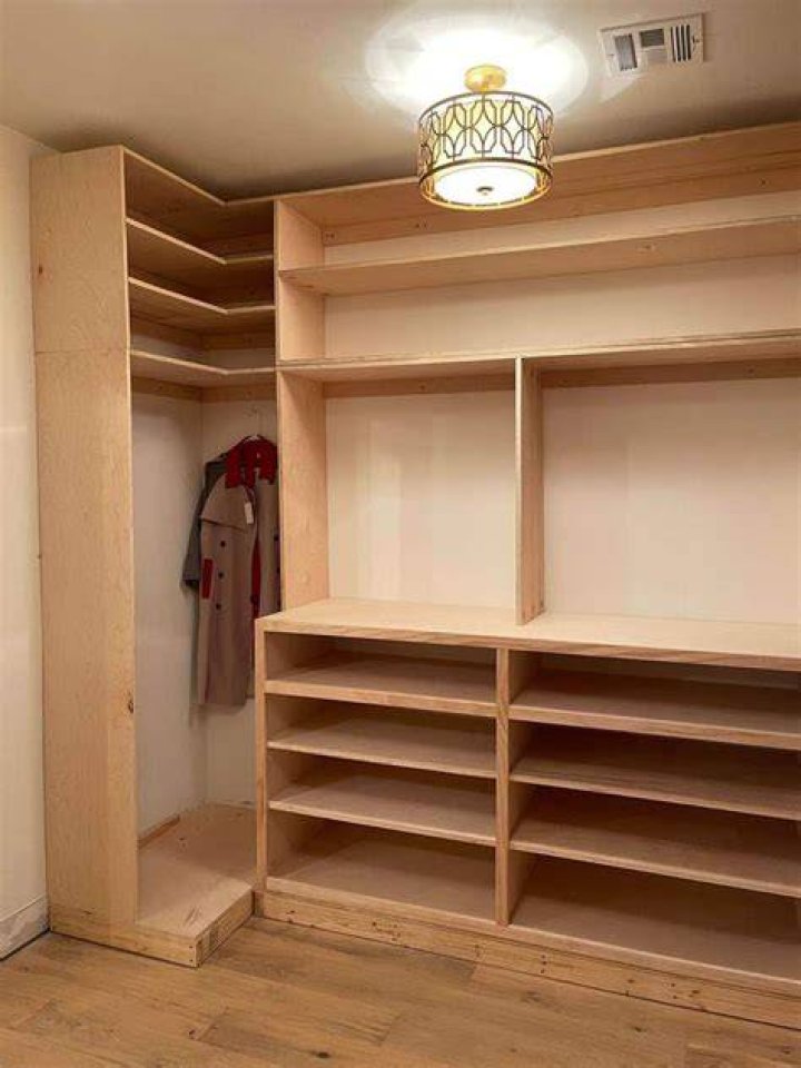 DIY closet system built in closet drawers