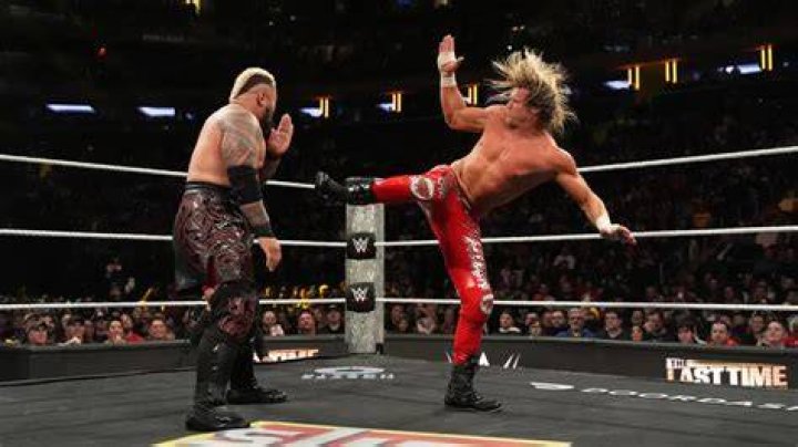 Dolph Ziggler walking to the ring.