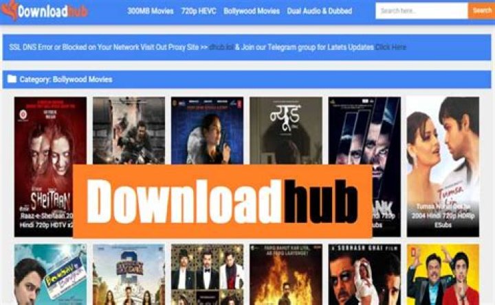 Downloadhub 2020 Download & Watch Bollywood & Hollywood 300MB Dual