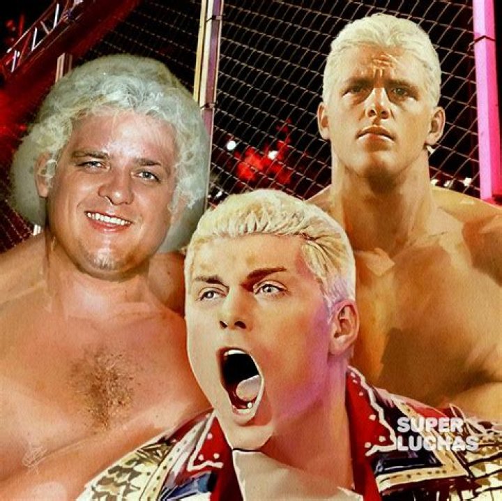 Dusty Rhodes With Dustin And Cody At The Hall Of Fame