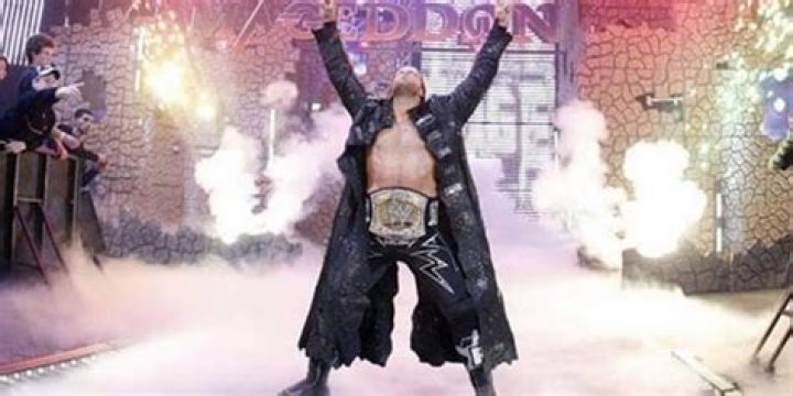 Edge making his entrance.