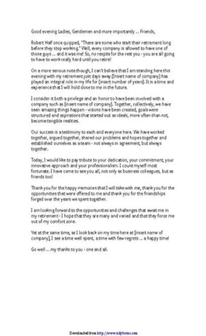Edge retirement speech