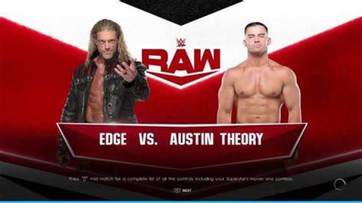 Edge v Austin Theory Raw February 20, 2023 Cropped