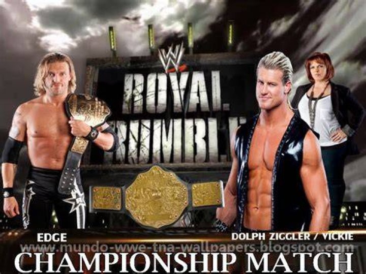 Edge v Dolph Ziggler Royal Rumble 2011 Cropped