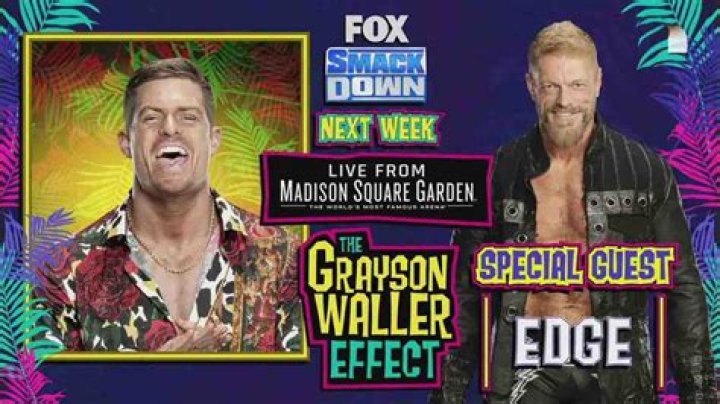 Edge v Grayson Waller SmackDown July 7, 2023 Cropped