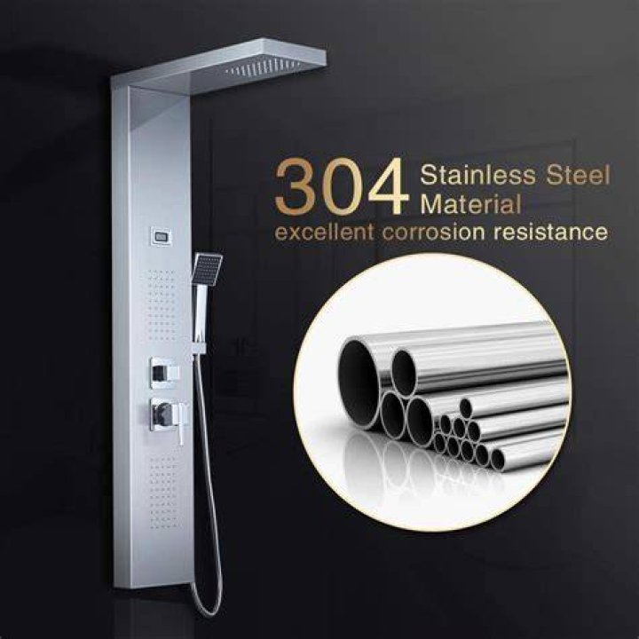 Ello&allo Stainless Steel Shower Panel Tower System Feature Ecomm